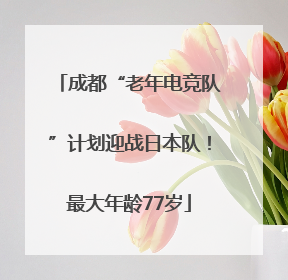 成都“老年电竞队”计划迎战日本队！最大年龄77岁