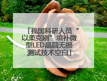 我国科研人员“以柔克刚”填补微型LED晶圆无损测试技术空白