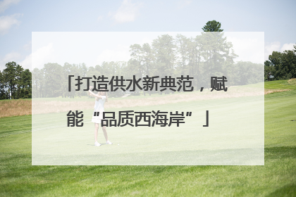 打造供水新典范，赋能“品质西海岸”