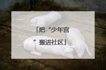 把“少年宫”搬进社区