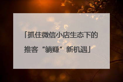 抓住微信小店生态下的推客“躺赚”新机遇