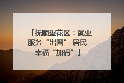 抚顺望花区：就业服务“出圈” 居民幸福“加码”