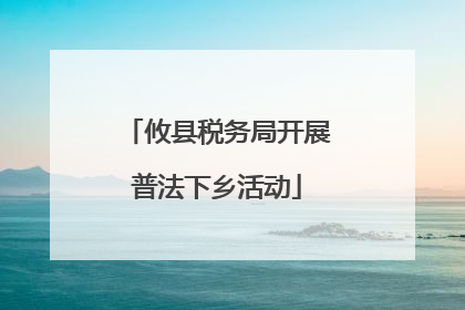 攸县税务局开展普法下乡活动