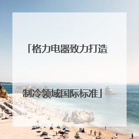 格力电器致力打造制冷领域国际标准