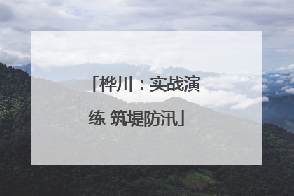 桦川：实战演练 筑堤防汛
