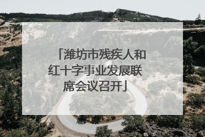 潍坊市残疾人和红十字事业发展联席会议召开