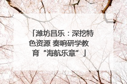 潍坊昌乐：深挖特色资源 奏响研学教育“海航乐章”