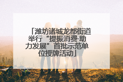 潍坊诸城龙都街道举行“提振消费·助力发展”首批示范单位授牌活动