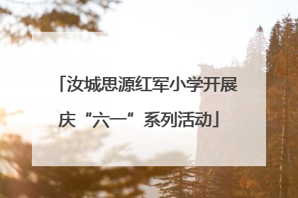 汝城思源红军小学开展庆“六一”系列活动