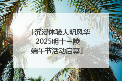 沉浸体验大明风华 2025明十三陵端午节活动启幕