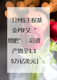 沙特主权基金PIF又“增肥”：总资产增至1.15万亿美元