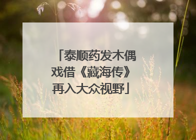 泰顺药发木偶戏借《藏海传》再入大众视野