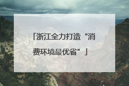浙江全力打造“消费环境最优省”