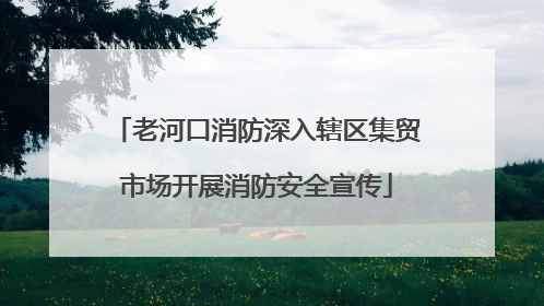 老河口消防深入辖区集贸市场开展消防安全宣传