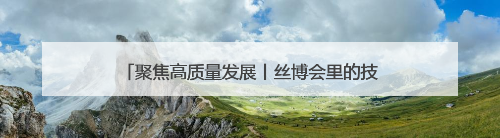 聚焦高质量发展丨丝博会里的技术脉动：陕西科创的突破与想象