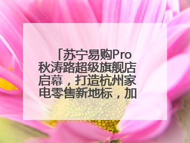 苏宁易购Pro秋涛路超级旗舰店启幕，打造杭州家电零售新地标，加速“大店攻略”全省布局