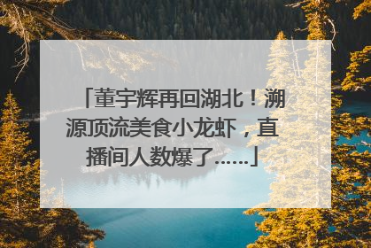 董宇辉再回湖北！溯源顶流美食小龙虾，直播间人数爆了……