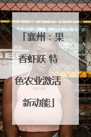 襄州：果香虾跃 特色农业激活新动能