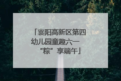 襄阳高新区第四幼儿园童趣六一 “粽”享端午