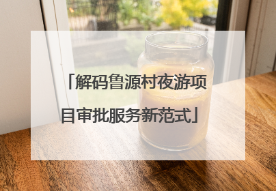 解码鲁源村夜游项目审批服务新范式
