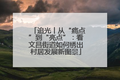 追光丨从“痛点”到“亮点”：看文昌街道如何绣出村居发展新图景