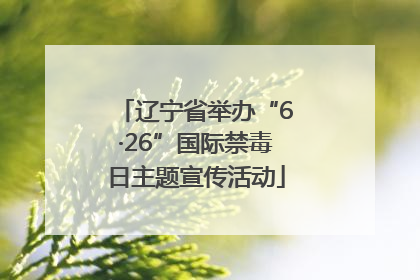 辽宁省举办“6·26”国际禁毒日主题宣传活动