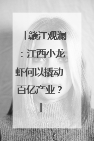赣江观澜：江西小龙虾何以撬动百亿产业？