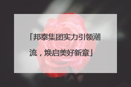 邦泰集团实力引领潮流，焕启美好新章