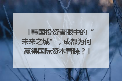 韩国投资者眼中的“未来之城”，成都为何赢得国际资本青睐？
