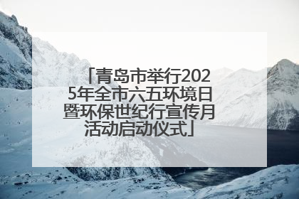 青岛市举行2025年全市六五环境日暨环保世纪行宣传月活动启动仪式