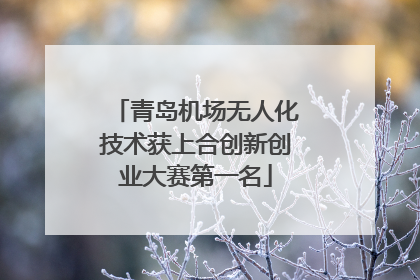 青岛机场无人化技术获上合创新创业大赛第一名