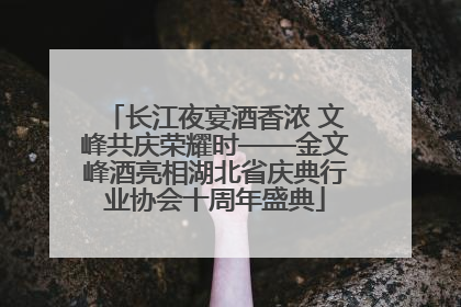 长江夜宴酒香浓 文峰共庆荣耀时——金文峰酒亮相湖北省庆典行业协会十周年盛典