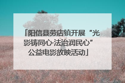 阳信县劳店镇开展“光影铸同心·法治润民心”公益电影放映活动