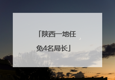 陕西一地任免4名局长