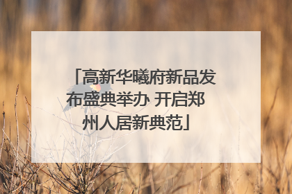 高新华曦府新品发布盛典举办 开启郑州人居新典范