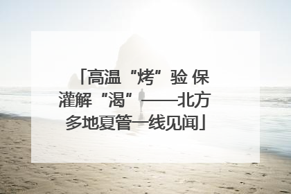 高温“烤”验 保灌解“渴”——北方多地夏管一线见闻