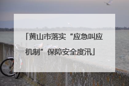 黄山市落实“应急叫应机制”保障安全度汛