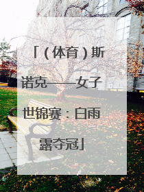 （体育）斯诺克——女子世锦赛：白雨露夺冠