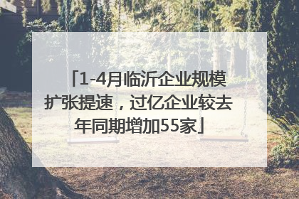 1-4月临沂企业规模扩张提速，过亿企业较去年同期增加55家