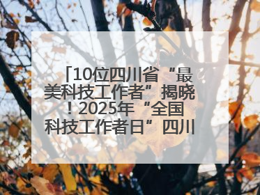 10位四川省“最美科技工作者”揭晓！2025年“全国科技工作者日”四川主场活动举行