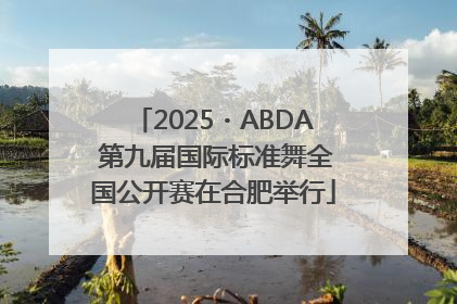2025・ABDA 第九届国际标准舞全国公开赛在合肥举行