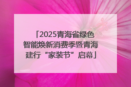 2025青海省绿色智能焕新消费季暨青海建行“家装节”启幕