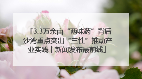 3.3万余亩“两味药”背后 沙湾重点突出“三性”推动产业实践丨新闻发布最前线