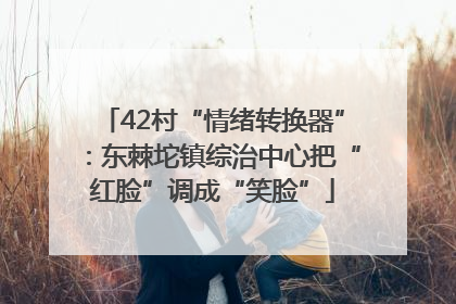 42村“情绪转换器”：东棘坨镇综治中心把“红脸”调成“笑脸”