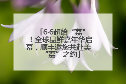 6·6超给“荔”！全球品鲜嘉年华启幕，顺丰邀您共赴美“荔”之约