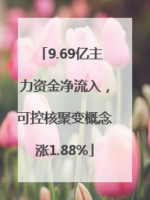 9.69亿主力资金净流入，可控核聚变概念涨1.88%