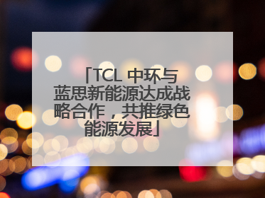 TCL 中环与蓝思新能源达成战略合作，共推绿色能源发展